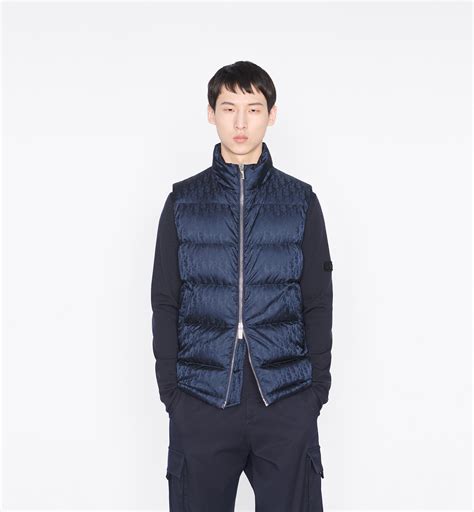 dior electric blue jacket|Dior sleeveless down jacket.